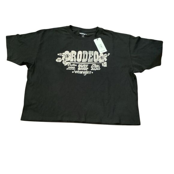 NWT Wrangler Oversized Tropical Rodeo Graphic T-Shirt Size Medium - Picture 8 of 9
